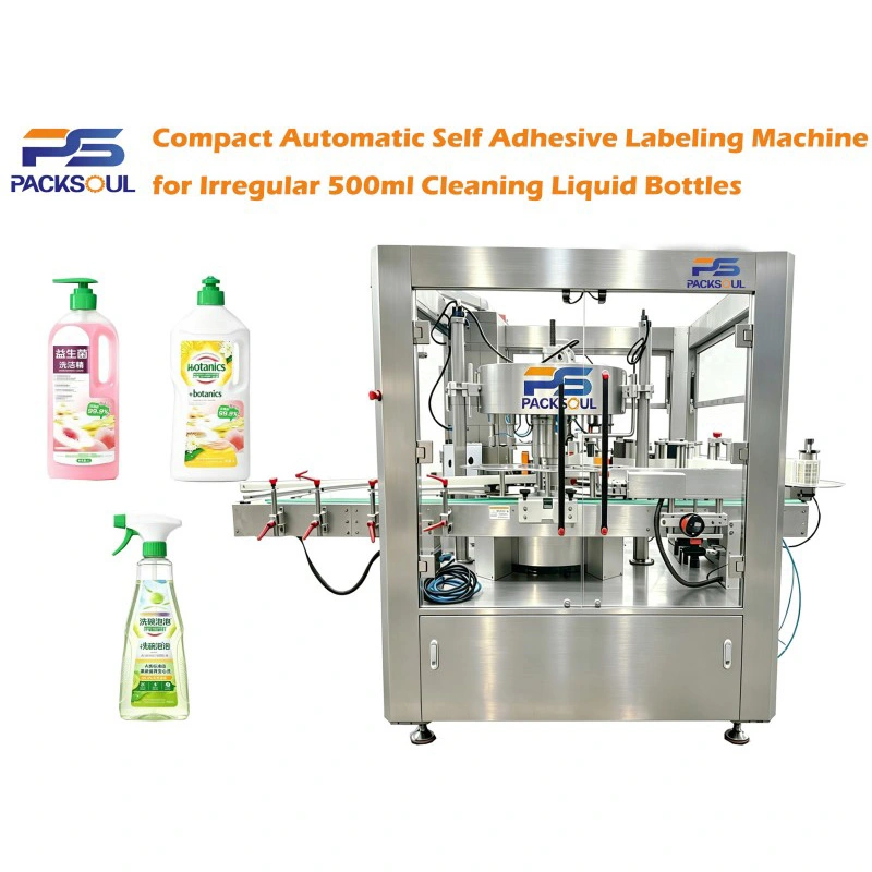 Làm thế nào Máy dán nhãn chai chất lỏng làm sạch không thường xuyên 500ml có thể cải thiện độ chính xác của việc ghi nhãn và hiệu quả sản xuất