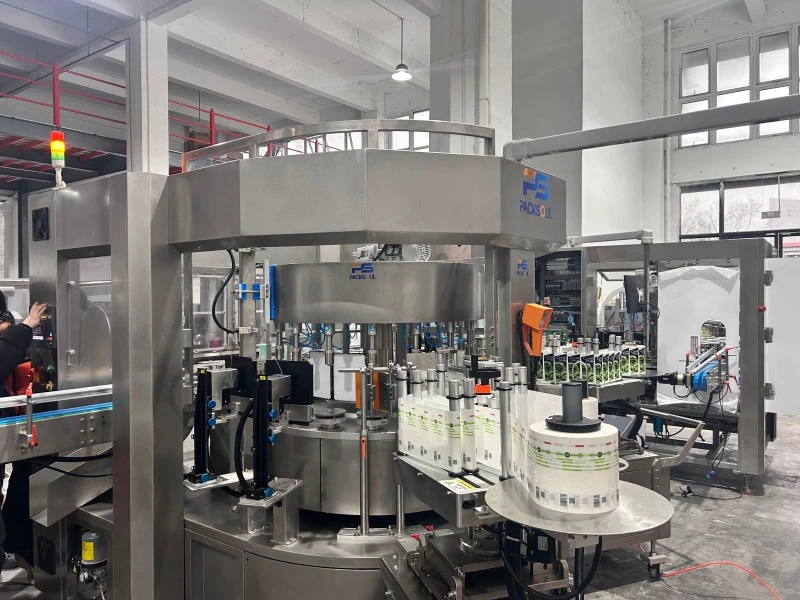750ml Shampoo Flat Bottle Labeling Machine
